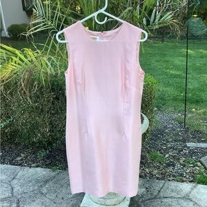 Talbots Light Pink Silk Sleeveless Dress. Size 8.  EXCELLENT.